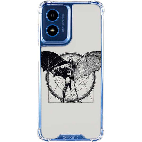 DC Comics Batman Skeleton diagram Art Moto G 5G (2024) Clear Case